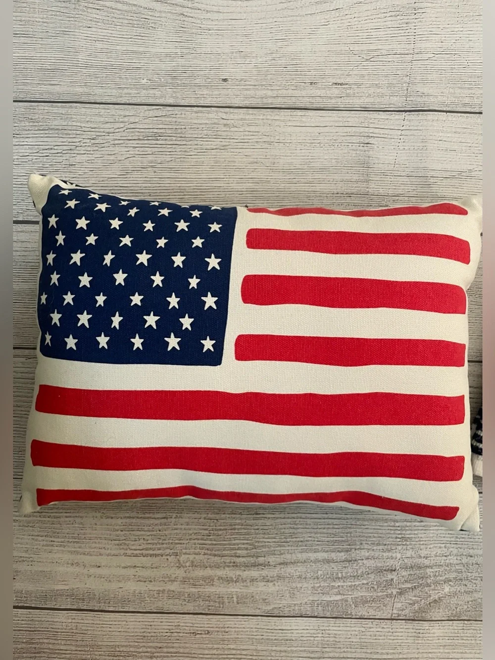 Patriotic American Flag Decor Pillow and Kitchen Towels Set